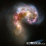 «Спарринг» двух антенных галактик на необыкновенном снимке Hubble