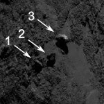 Камеры OSIRIS обнаружили на поверхности кометы 67p качающиеся камни